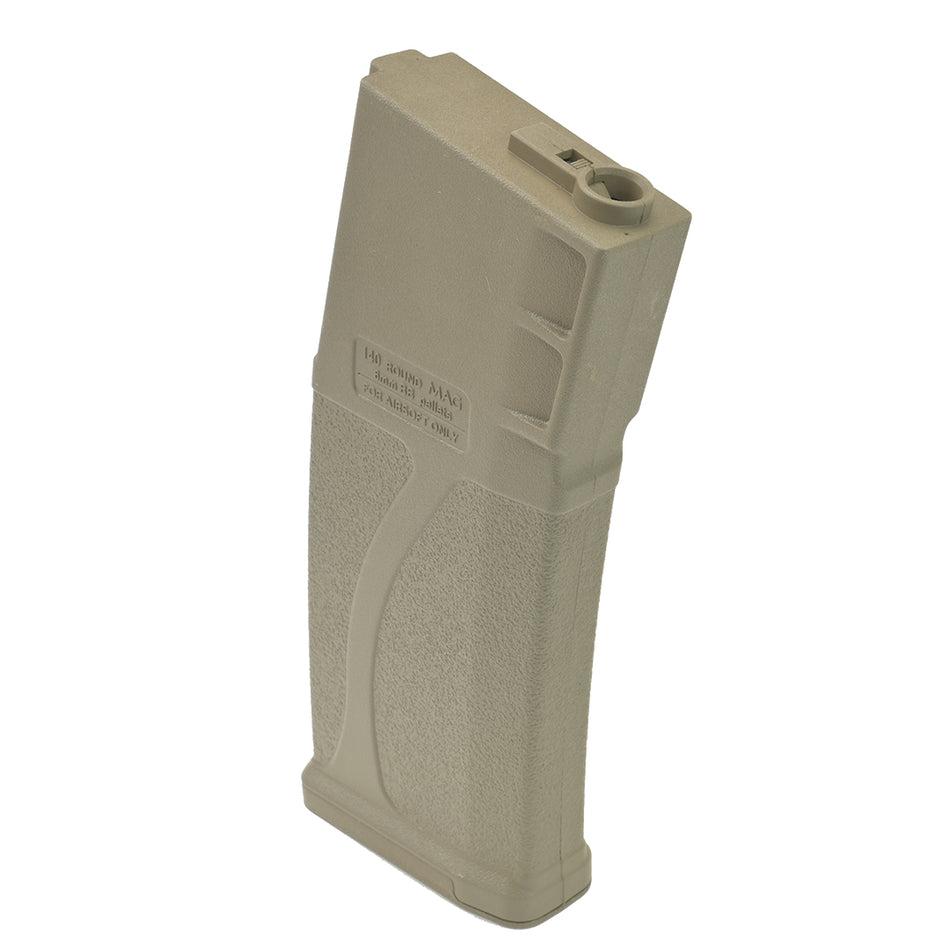 Guarder Airsoft Blue Box Mid-Cap Magazine 140rd FDE