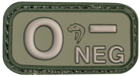 Viper Rubber Blood Group Patch Green