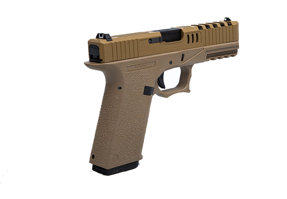 Cybergun Armorer Works Custom VX7 Airsoft Pistol Mod 2 Tan GBB