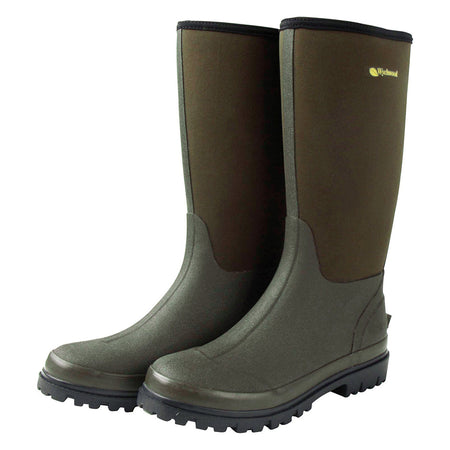 Wychwood Neoprene 3/4 Length Wellie Boot Green