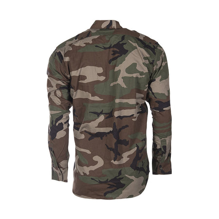 Mil-Tec 100% Cotton Ripstop Field Casual Shirt Woodland