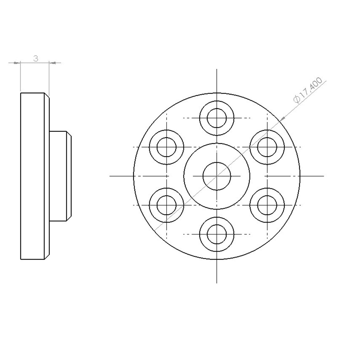 Airsoft Pro Spare Rubber Pad For Sniper Rifles Pistons 17.4mm L96