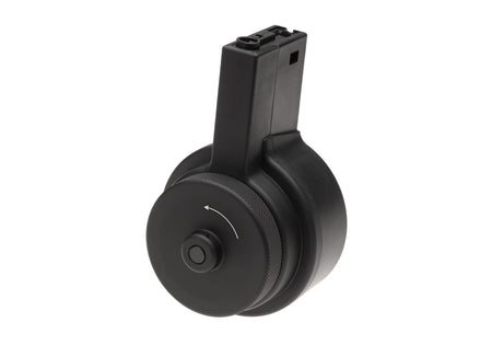 ARES Airsoft M4 M16 Manual Wind Drum Magazine 2150 Round Black 6mm