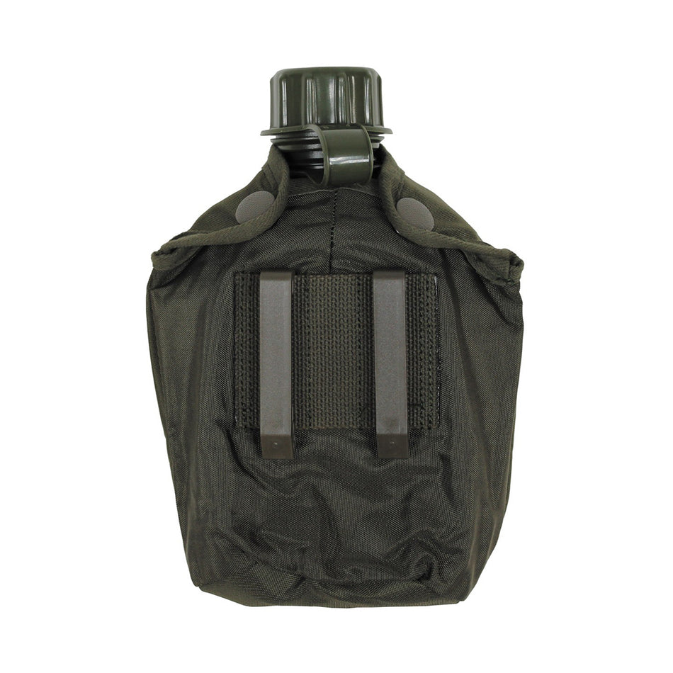 MFH Water Bottle Canteen AT Cover 1ltr OD Green
