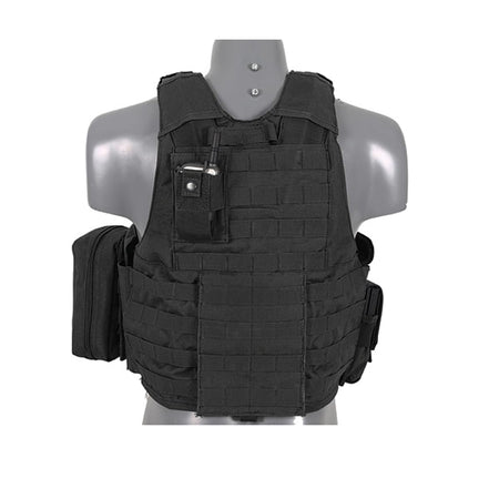 8 Fields Airsoft Combat Vest Black 