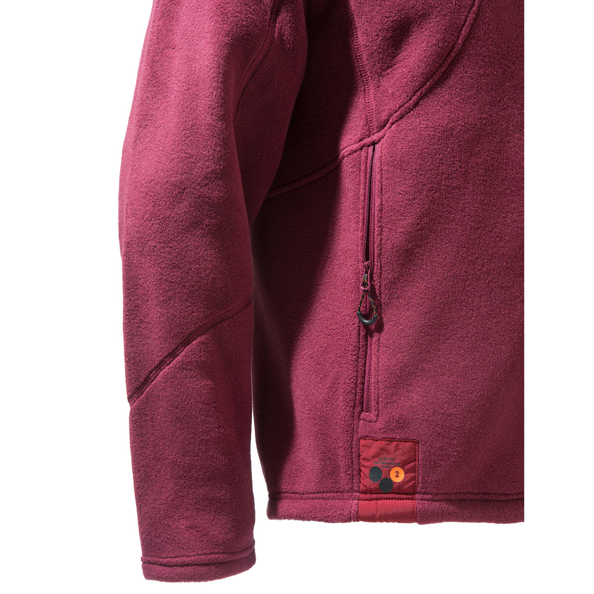 Beretta Active Polartec Track Fleece Jacket Burgandy