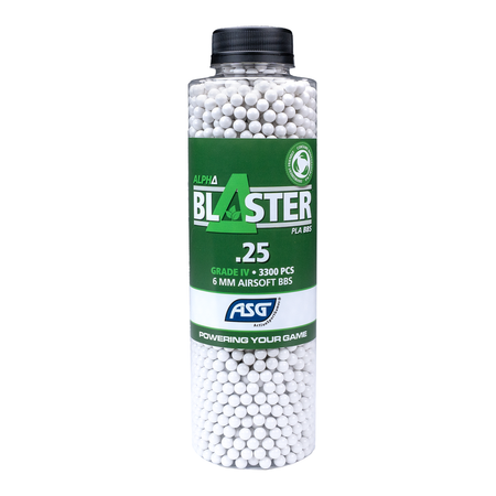 ASG Alpha Blaster Bio PLA Airsoft BB’s 0.25g 3300 X 1 Bottle