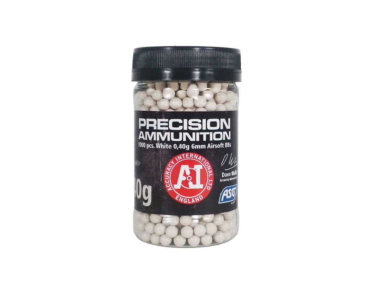 ASG Accuracy Internation Airsoft BB's 0.4g 1000 White