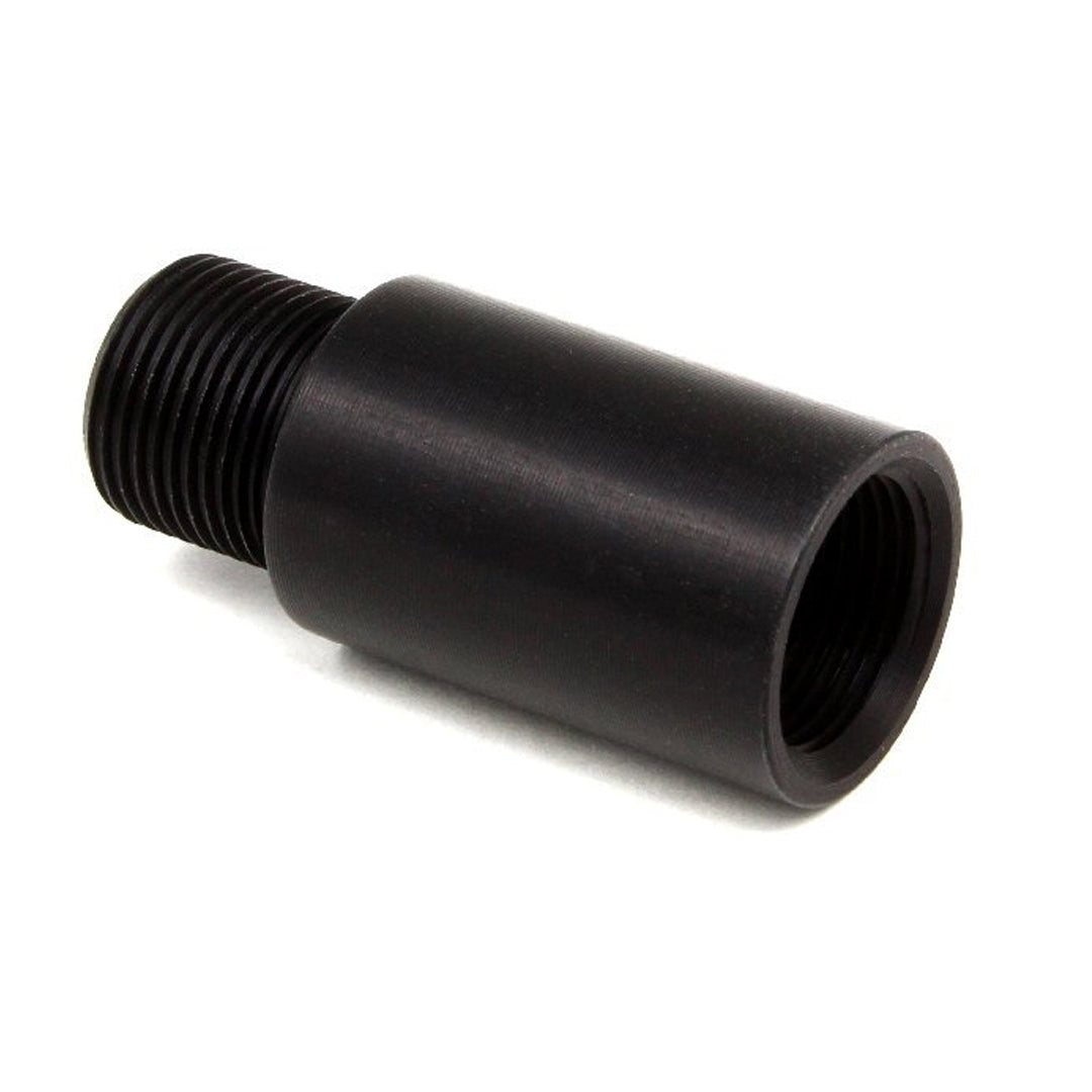 AirsoftPro External AEG Barrel Extension 28mm Black 14mm CCW