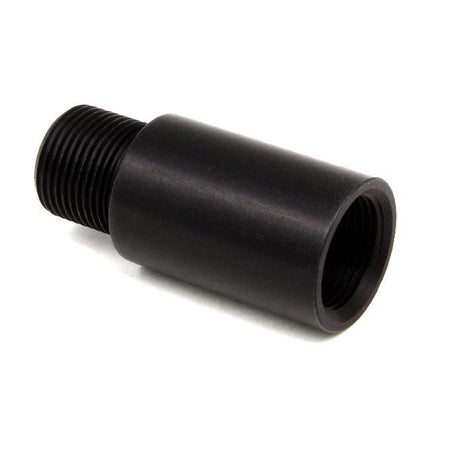 AirsoftPro External AEG Barrel Extension 28mm Black 14mm CCW