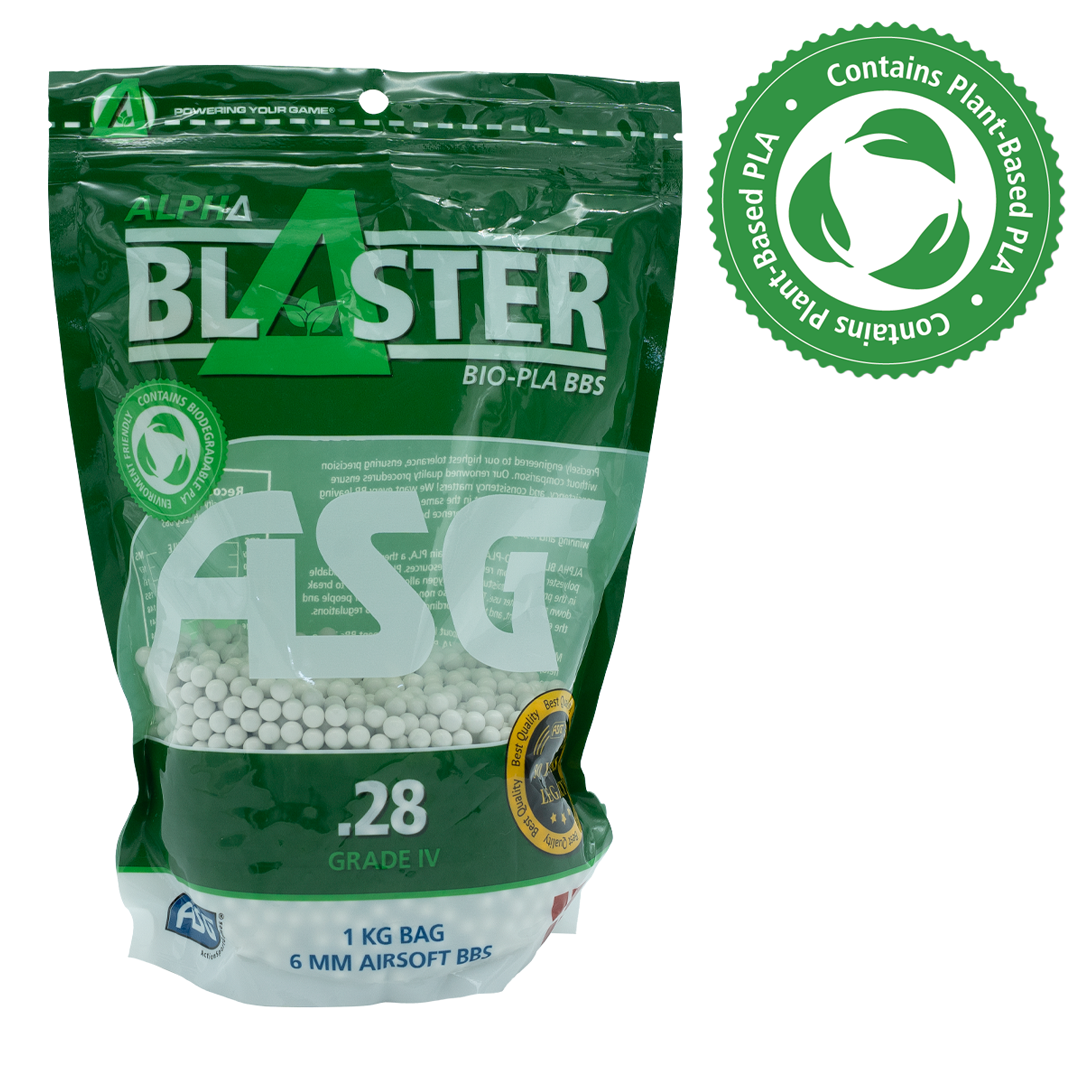 ASG Alpha Blaster PLA Airsoft Ammo BB’s 0.28g 1kg Bag