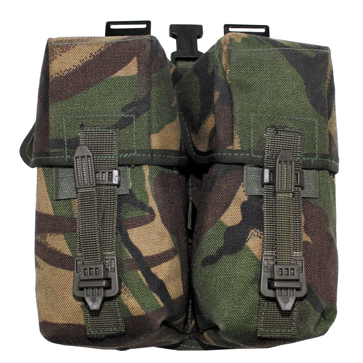 Ex-Army Double Duo Magazine Pouch DPM Flap Close