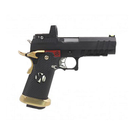 Armorer Works Airsoft HX2601 Green Gas Hi-capa 4.3 with Faux Red Dot 6mm