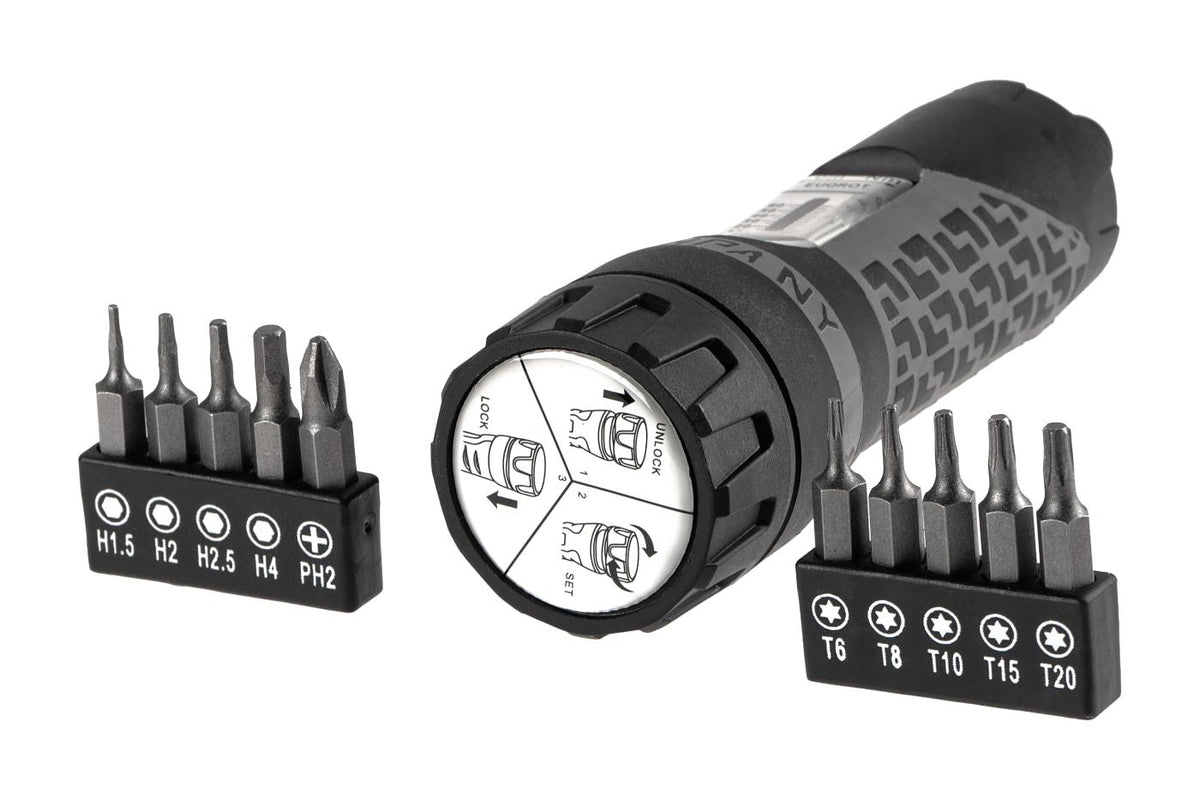 Gunpany Gun Teching Torque Screwdriver 1.1 - 6.8Nm T6, T8, T10, T15, T20, H1.5, H2, H2.5, H4 and PH2