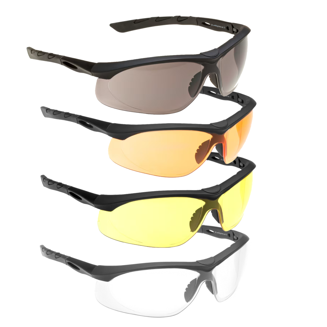 Swiss Eye Lancer Tactical Safety Glasses Black Frame 
