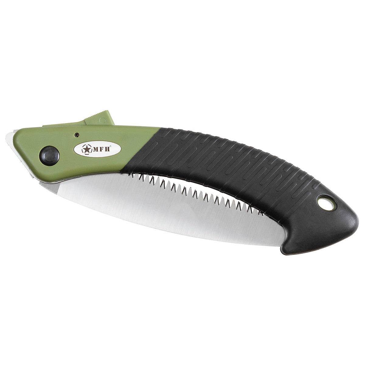 MFH Bushcraft Folding Saw OD Green Black