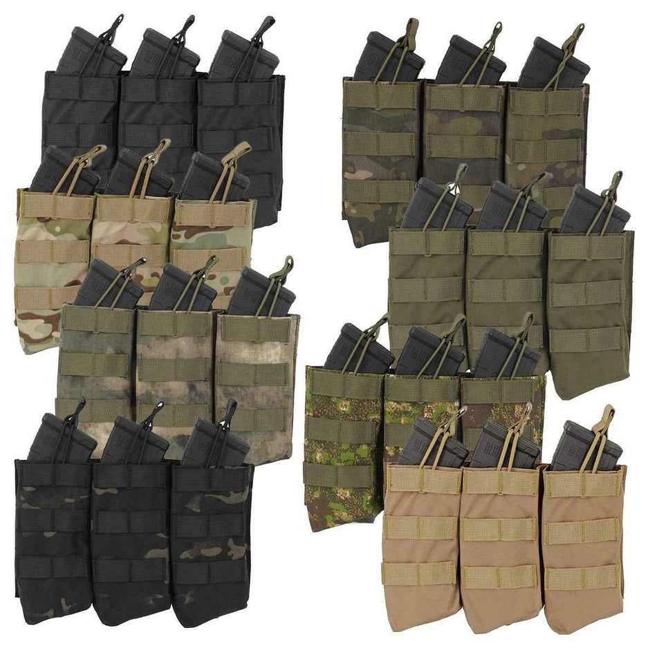 8 Fields Open Top Triple Airsoft Magazine Pouch AK Series Molle