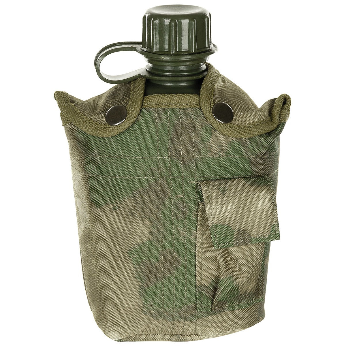 MFH Max Plastic Water Bottle Canteen 1ltr HDT FG Camo