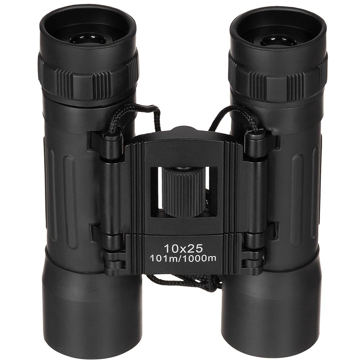 MFH Foldable Binocular 10x25 Woodland Black Ruby Lens