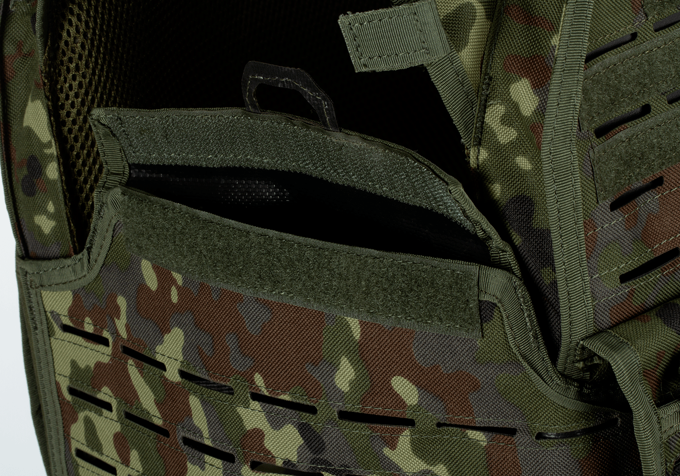 Invader Gear Reaper Plate Carrier Assault Vest Flecktarn Camo