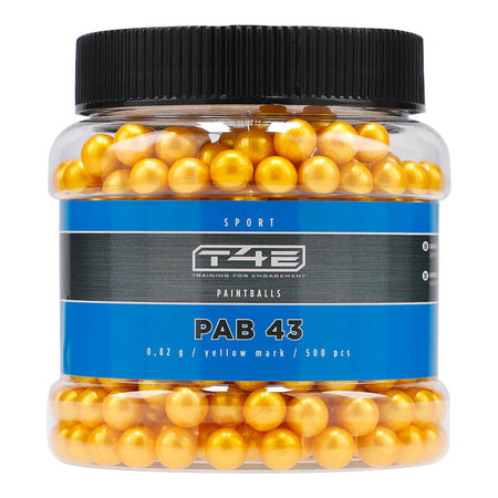 Umarex T4E Ammo Paintball Pellets PAB .43 Yellow 500