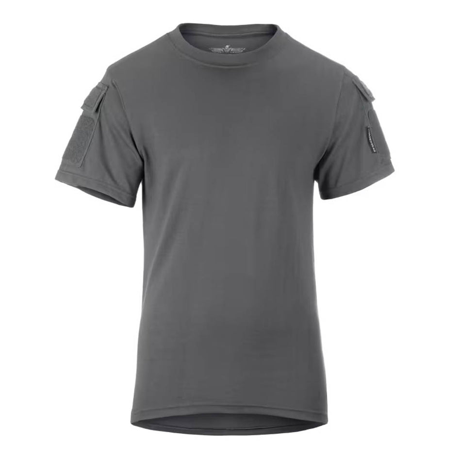 Invader Gear Tactical T-Shirt Wolf Grey Arm ID Panel Pocket