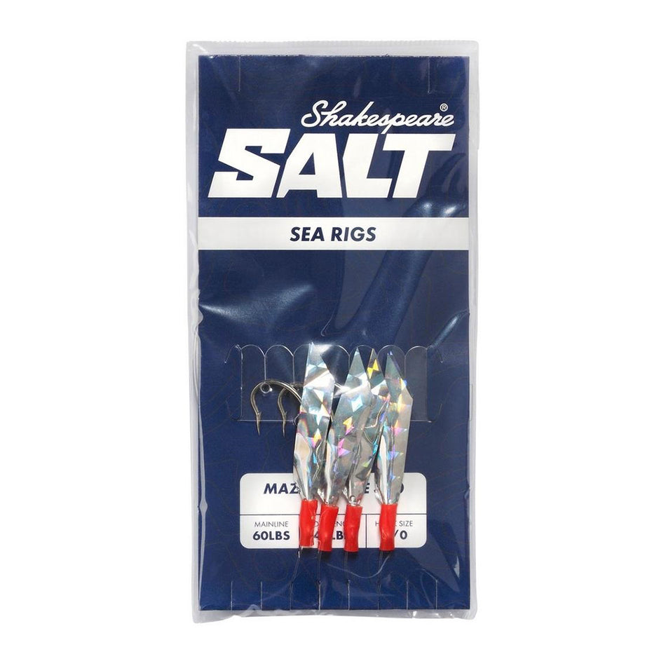 Shakespeare SALT Sea Rig Mazara 3/0 Feathers Fishing Lures