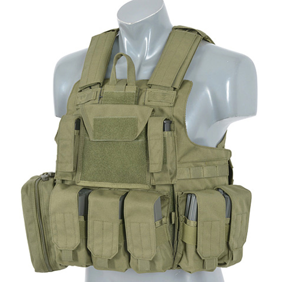 8 Fields Airsoft Combat Vest Green OD