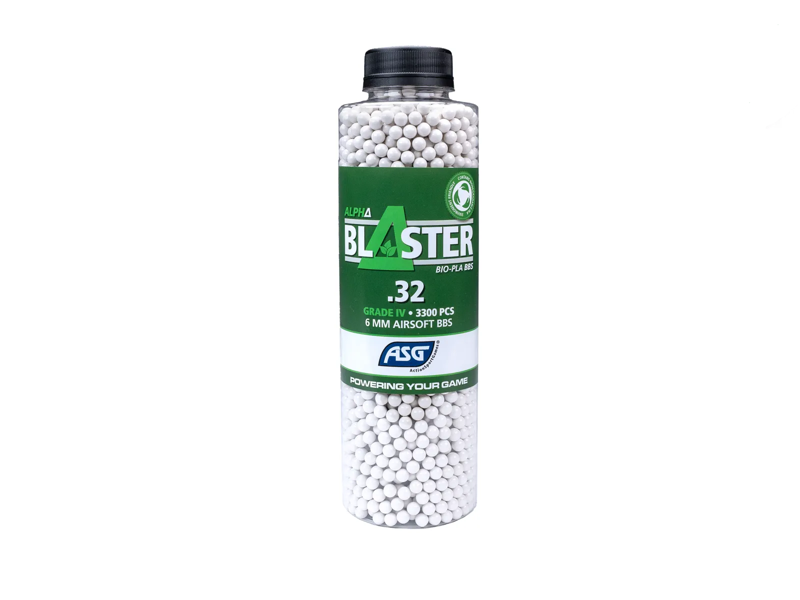 ASG Alpha Blaster PLA Bio BBs 0.32g 3300 Bottle