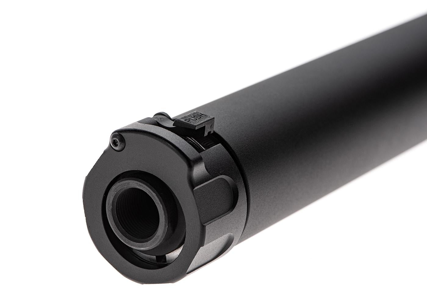 5KU Socom 5.56 Airsoft Silencer 180mm 14mm CCW Black