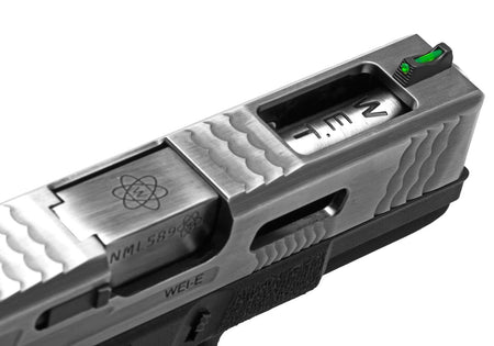 WE Airsoft EU19 E-Force Green Gas Pistol Silver Black 