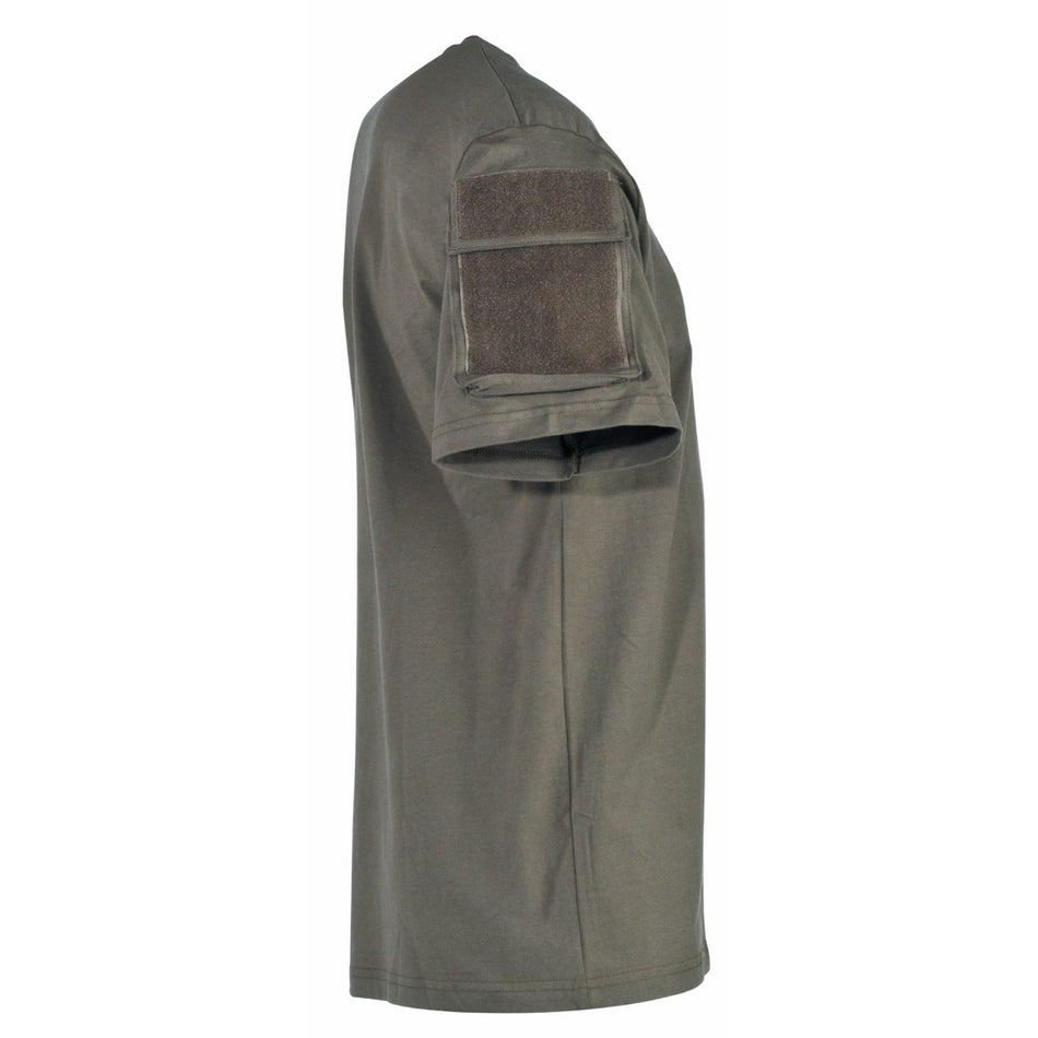 MFH Tactical T-Shirt Short Sleeved With Arm ID Panels Green