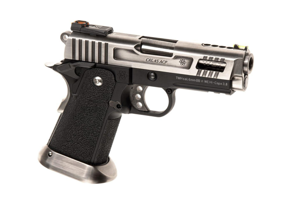 WE Hi-Capa 3.8 Force Full Metal GBB Silver Slide Pistol