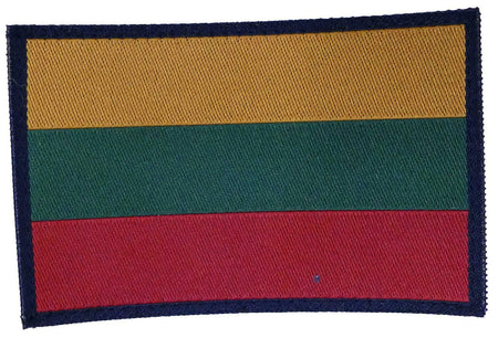 Lithuanian Tactical Flag Patch Hook & Loop Patch 75 x 45 mm
