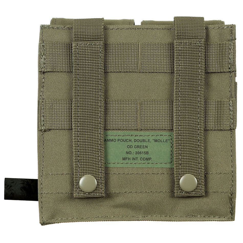 MFH M4 Double Magazine Pouch Velcro Closure Green