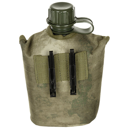 MFH Max Plastic Water Bottle Canteen 1ltr HDT FG Camo