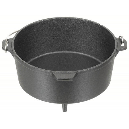 Fox Outdoors Dutch Pot Oven Cast Iron Cooking Pot 5.7 ltr