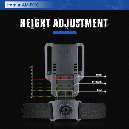 Amomax Drop Leg Platform Low Ride Duty Roto Black