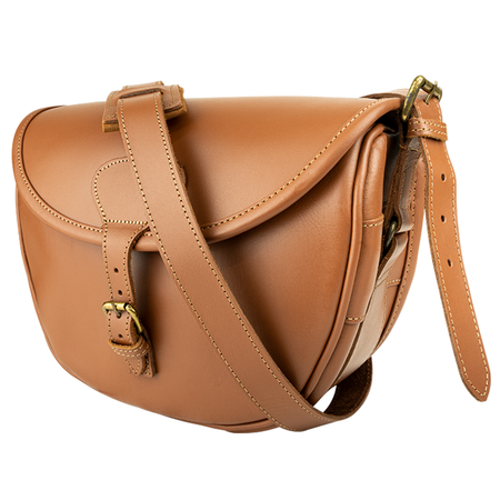 Jack Pyke Leather Cartridge Bag Tan 100 