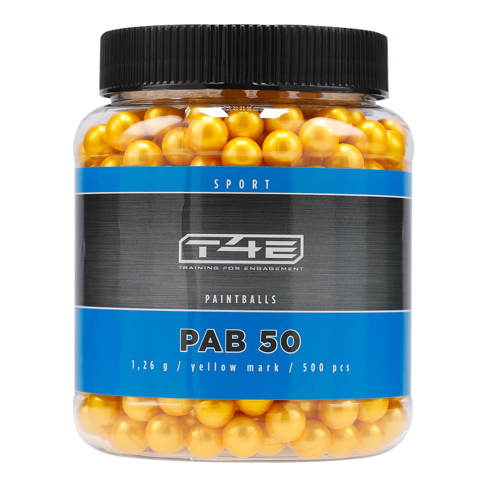 Umarex T4E Ammo Paintball Pellets PAB .50 Yellow 500