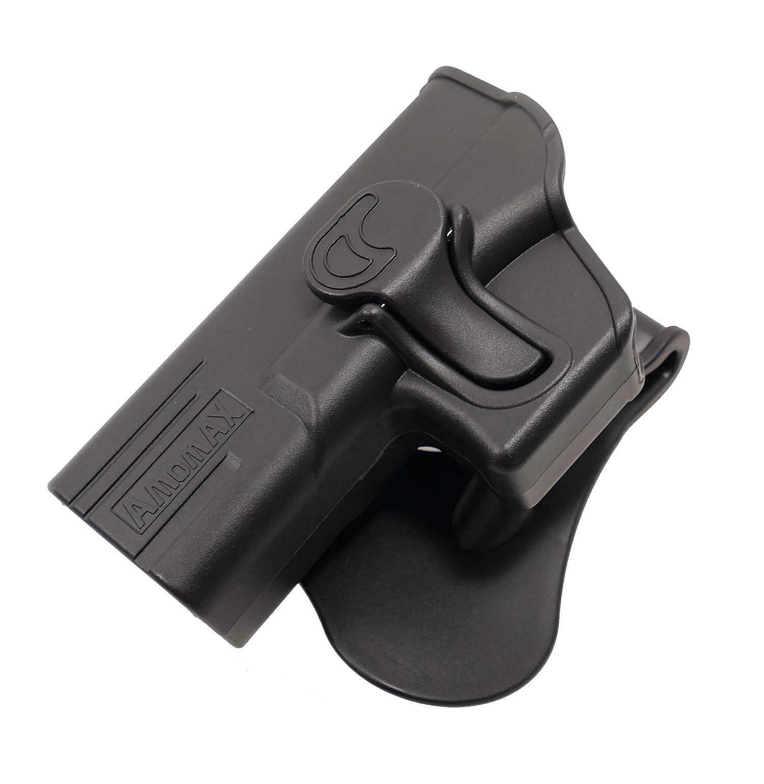 Amomax Retention Holster Glock 19/23/32 L/H Black 