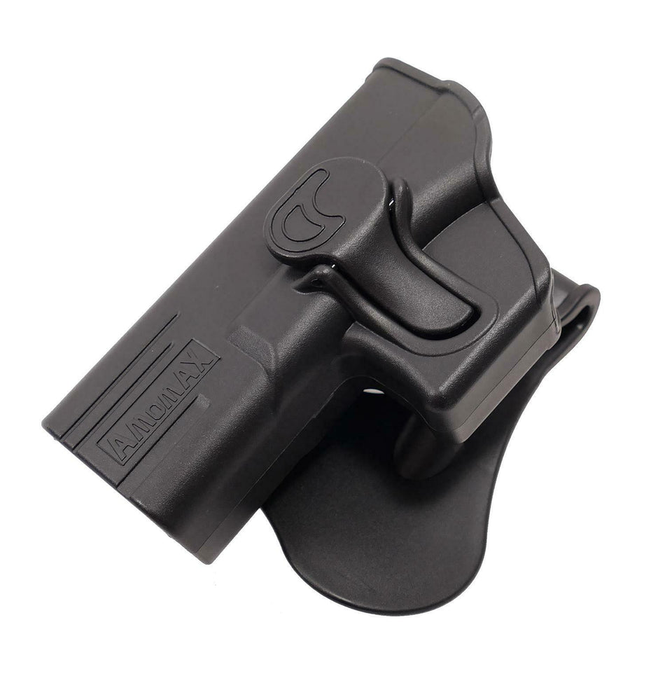 Amomax Retention Holster Glock 19/23/32 L/H Black 