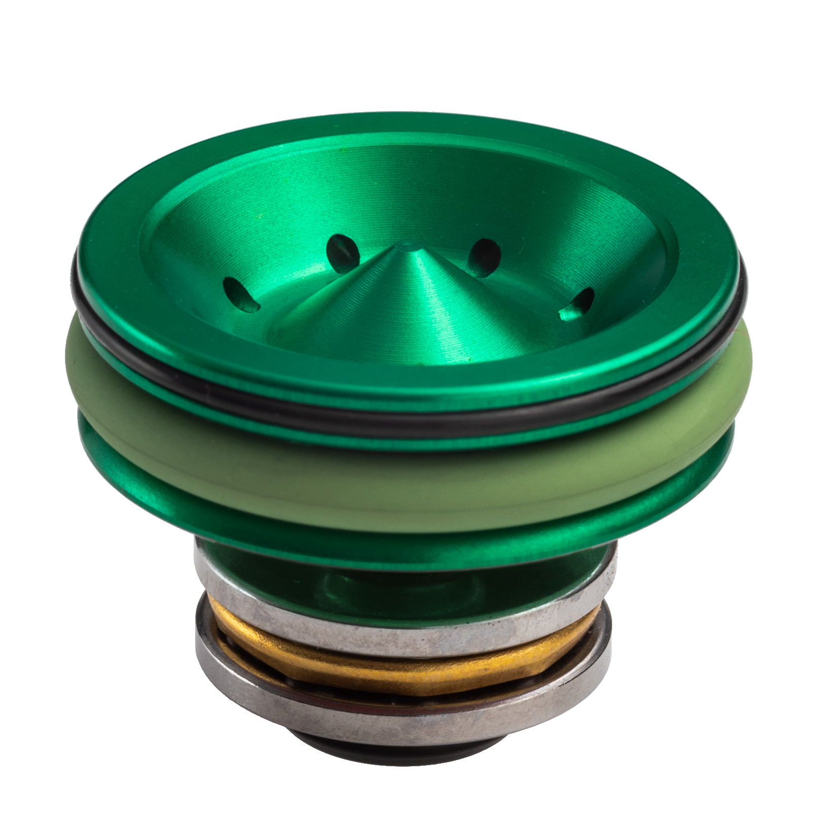 FPS Airsoft CNC Ergal Double O-Ring Bearing Piston Head