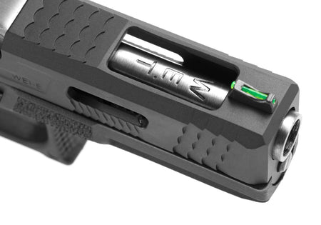 WE G-Force 17 Black Silver Barrel GBB Pistol Green Gas 6mm
