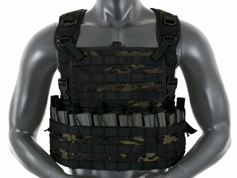 8 Fields Rifleman Molle Chest Rig Harness Vest Multi Black