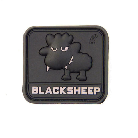 Rubber Little Black Sheep Patch Swat Black
