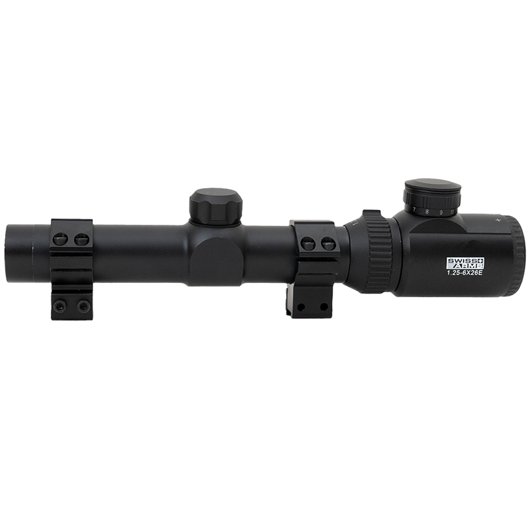 Swiss Arms Rifle Scope 1,25-6x26E Reticle SK01 F191 11mm Weaver Rail