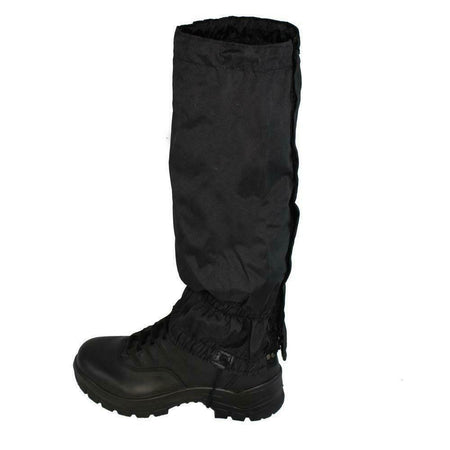 MFH Trouser Leg Gaiters Black Wire Rope