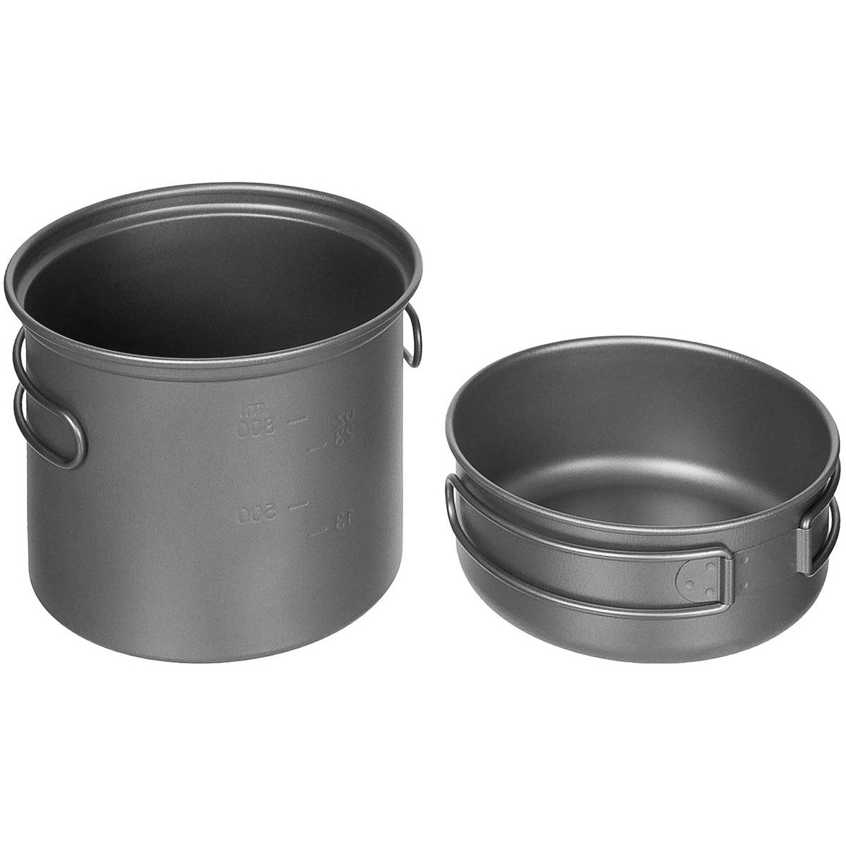 Fox Outdoors Titanium Mess Tin Kit Cooking Pot Pan Set