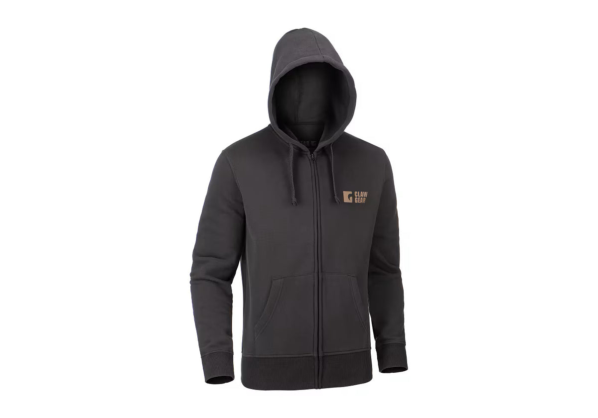 Claw Gear Fleece Zipped Hoodie Black